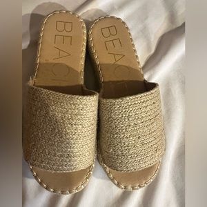 Jute Beach platform sandals